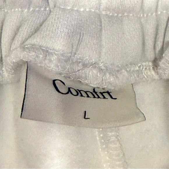 Comfrt Minimalist Straight Leg Sweatpants Snow Leopard Women’s Sz L - Picture 5 of 9